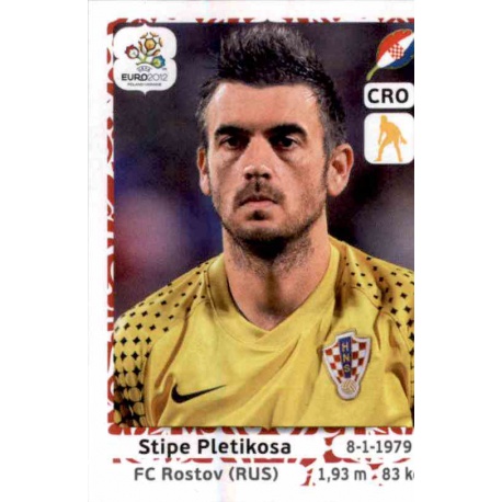 Stipe Pletikosa Croatia 374 Panini Uefa Euro 2012 Poland Ukraine