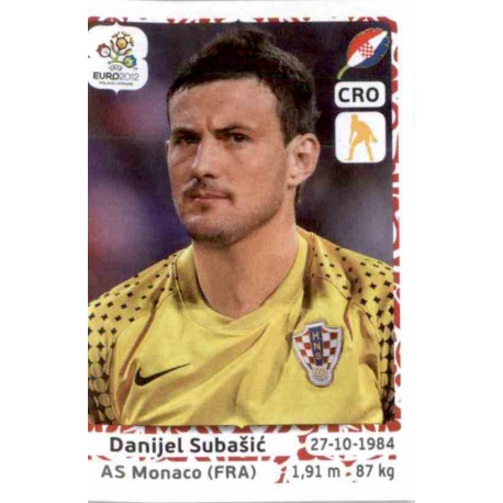 Danijel Subasic Croatia 375 Panini Uefa Euro 2012 Poland Ukraine