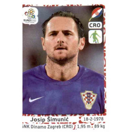 Josip Simunic Croatia 376 Panini Uefa Euro 2012 Poland Ukraine