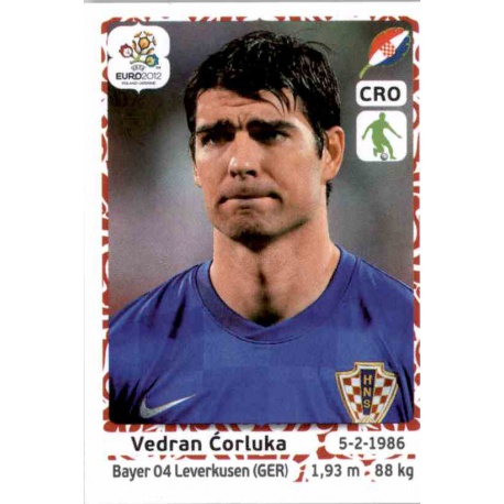 Vedran Corluka Croatia 377 Panini Uefa Euro 2012 Poland Ukraine
