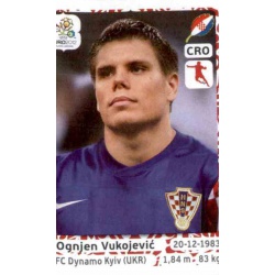 Ognjen Vukojevic Croatia 384 Panini Uefa Euro 2012 Poland Ukraine