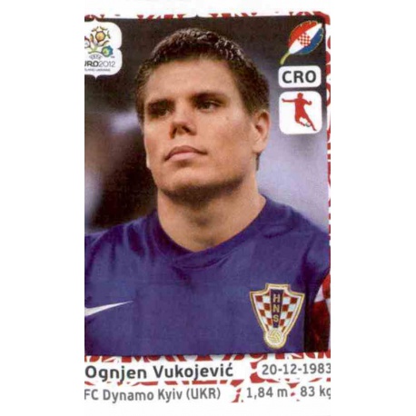 Ognjen Vukojevic Croatia 384 Panini Uefa Euro 2012 Poland Ukraine