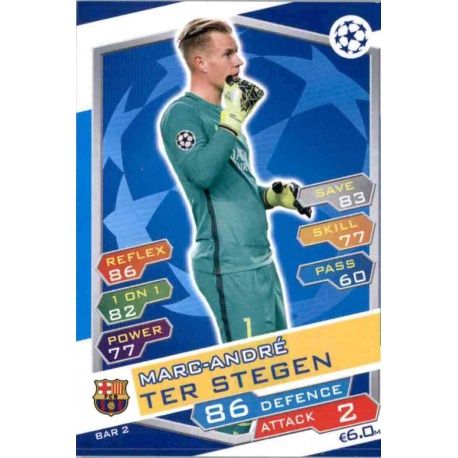 Marc-André ter Stegen Barcelona FCB2 Match Attax Champions 2016-17