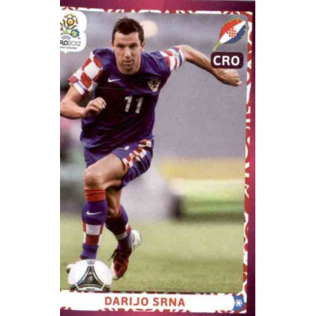 Darijo Srna In Action Croatia 394 Panini Uefa Euro 2012 Poland Ukraine