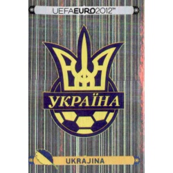 Escudo Ukraine 398 Panini Uefa Euro 2012 Poland Ukraine