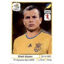 Oleh Gusev Ukraine 413 Panini Uefa Euro 2012 Poland Ukraine