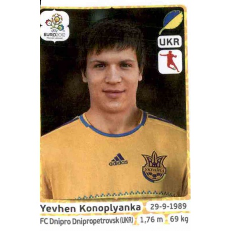 Yevhen Konoplyanka Ukraine 416 Panini Uefa Euro 2012 Poland Ukraine