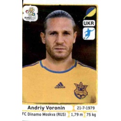 Andriy Voronin Ukraine 418 Panini Uefa Euro 2012 Poland Ukraine