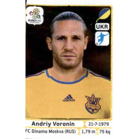Andriy Voronin Ukraine 418 Panini Uefa Euro 2012 Poland Ukraine