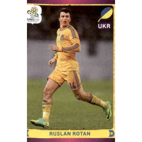 Ruslan Rotan In Action Ukraine 423 Panini Uefa Euro 2012 Poland Ukraine