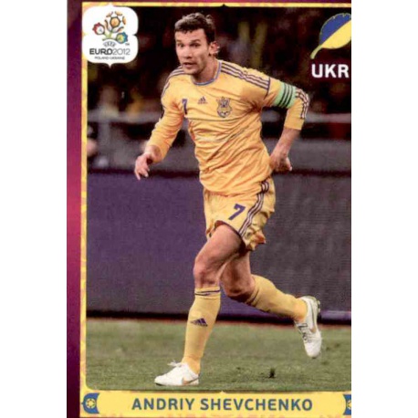 Andriy Shevchenko In Action Ukraine 425 Panini Uefa Euro 2012 Poland Ukraine