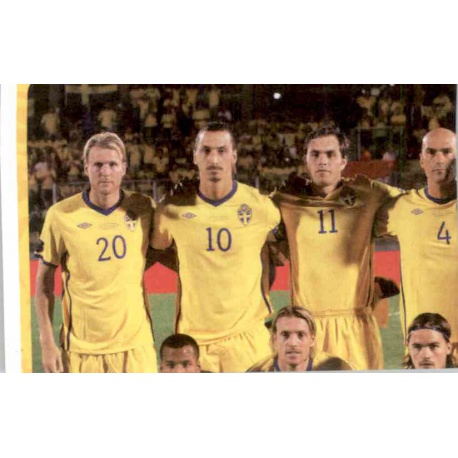 Team Photo 1 Sweden 428 Panini Uefa Euro 2012 Poland Ukraine