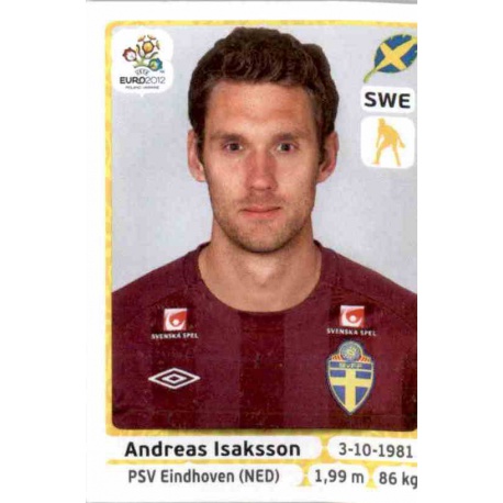 Andreas Isaksson Sweden 432 Panini Uefa Euro 2012 Poland Ukraine