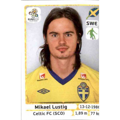 Mikael Lustig Sweden 434 Panini Uefa Euro 2012 Poland Ukraine