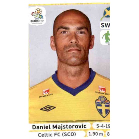 Daniel Majstorovic Sweden 435 Panini Uefa Euro 2012 Poland Ukraine