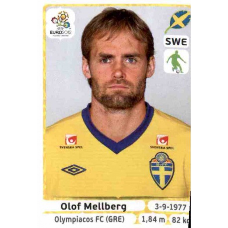 Olof Mellberg Sweden 436 Panini Uefa Euro 2012 Poland Ukraine