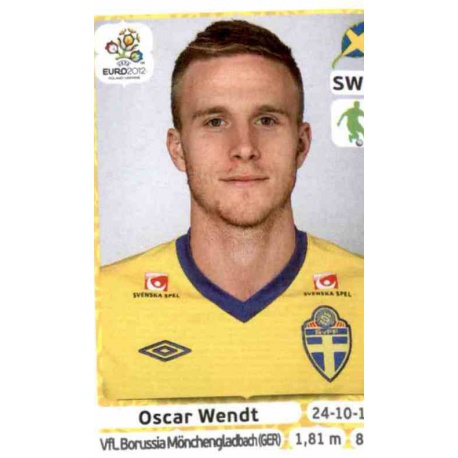 Oscar Wendt Sweden 439 Panini Uefa Euro 2012 Poland Ukraine