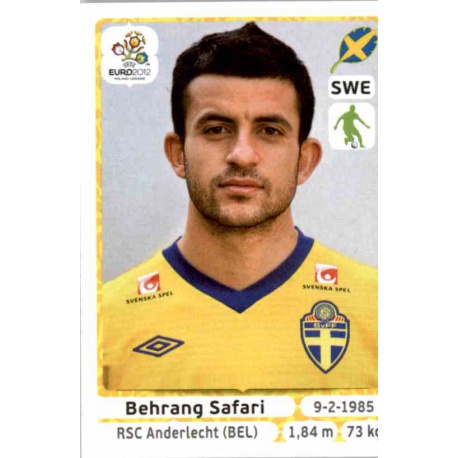 Behrang Safari Sweden 440 Panini Uefa Euro 2012 Poland Ukraine