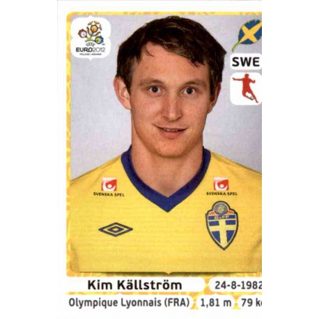 Kim Källström Sweden 442 Panini Uefa Euro 2012 Poland Ukraine