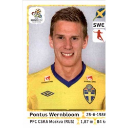 Pontus Wernbloom Sweden 445 Panini Uefa Euro 2012 Poland Ukraine
