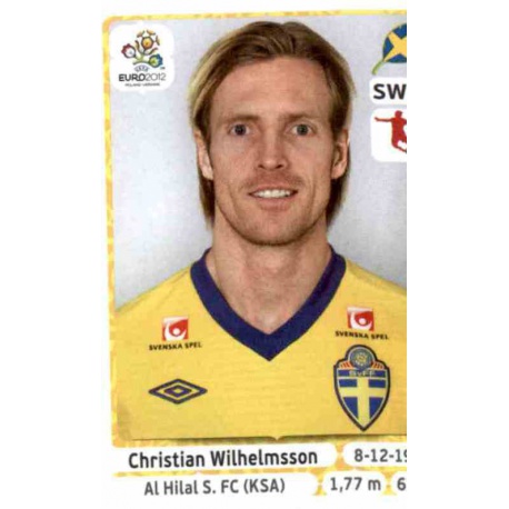 Christian Wilhelmsson Sweden 446 Panini Uefa Euro 2012 Poland Ukraine