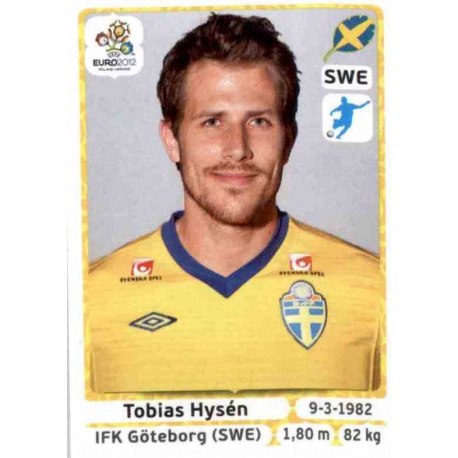 Tobias Hysen Sweden 448 Panini Uefa Euro 2012 Poland Ukraine