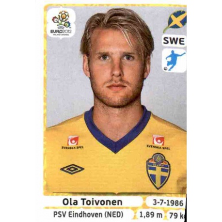Ola Toivonen Sweden 449 Panini Uefa Euro 2012 Poland Ukraine