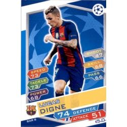Lucas Digne Barcelona FCB8 Match Attax Champions 2016-17