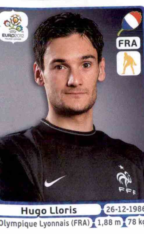 Panini Sticker Fußball EM Euro 2012 Nr 461 Hugo Lloris France Bild NEUWARE 
