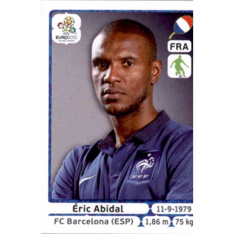 Eric Abidal France 464 Panini Uefa Euro 2012 Poland Ukraine