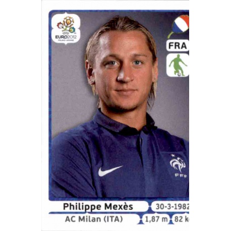 Philippe Mexes France 466 Panini Uefa Euro 2012 Poland Ukraine