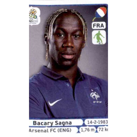 Bacary Sagna France 469 Panini Uefa Euro 2012 Poland Ukraine