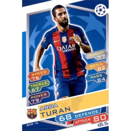 Arda Turan Barcelona FCB10 Match Attax Champions 2016-17