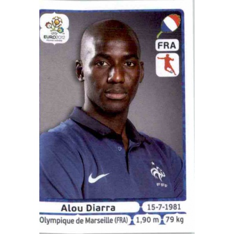 Alou Diarra France 471 Panini Uefa Euro 2012 Poland Ukraine
