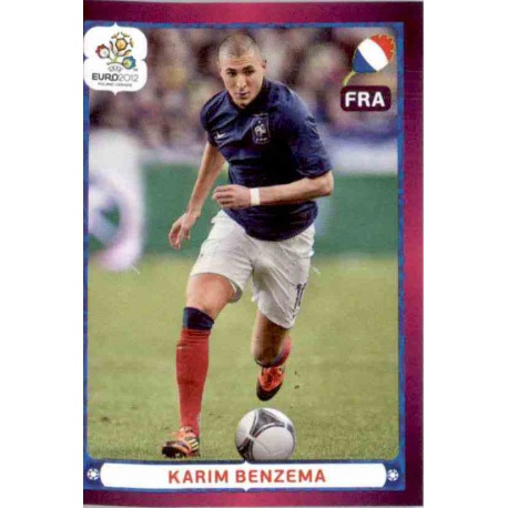 Karim Benzema In Action France 483 Panini Uefa Euro 2012 Poland Ukraine