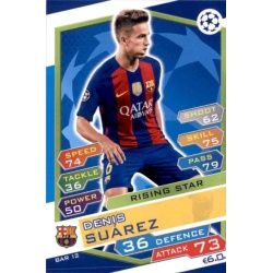 Denis Suárez Rising Star FCB12 Match Attax Champions 2016-17