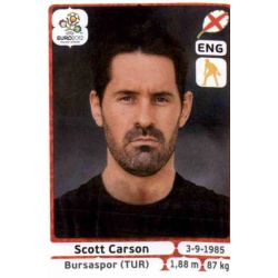 Scott Carson England 491 Panini Uefa Euro 2012 Poland Ukraine