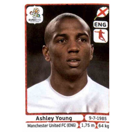 Ashley Young England 503 Panini Uefa Euro 2012 Poland Ukraine