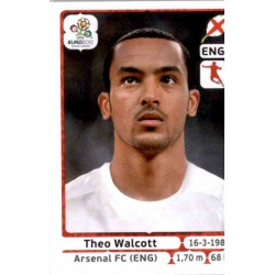 Theo Walcott England 505 Panini Uefa Euro 2012 Poland Ukraine