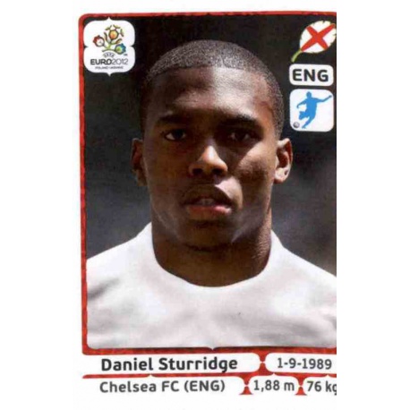 Daniel Sturridge England 506 Panini Uefa Euro 2012 Poland Ukraine
