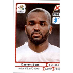 Darren Bent England 508 Panini Uefa Euro 2012 Poland Ukraine