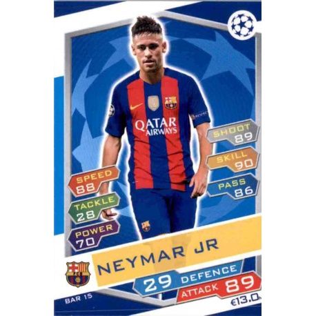 Neymar Jr Barcelona FCB15 Match Attax Champions 2016-17