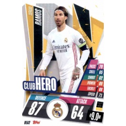 Sergio Ramos Club Hero Real Madrid REA2 Match Attax Champions International 2020-21