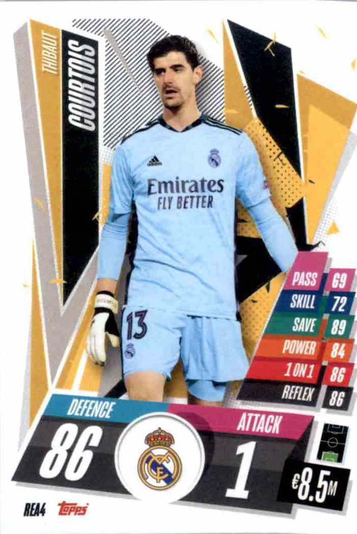 Sale Trading Card Thibaut Courtois Real Madrid Match Attax 
