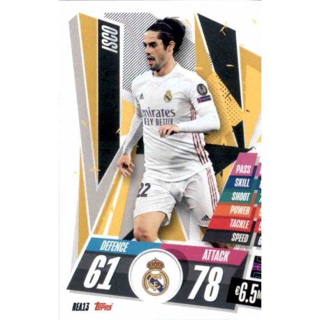 Isco Real Madrid REA13 Match Attax Champions International 2020-21