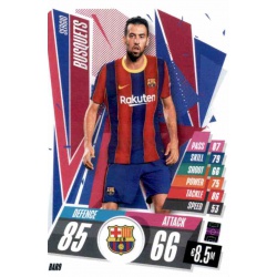 Sergio Busquets Barcelona BAR9 Match Attax Champions International 2020-21