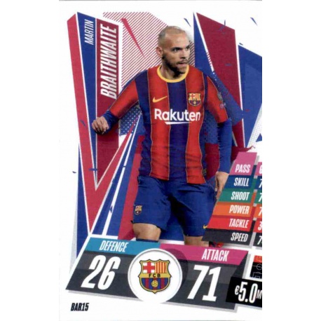 Martin Braithwaite Barcelona BAR15 Match Attax Champions International 2020-21