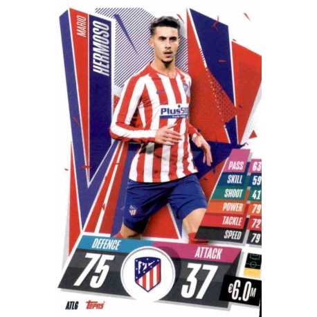 Mario Hermoso Atlético Madrid ATL6 Match Attax Champions International 2020-21