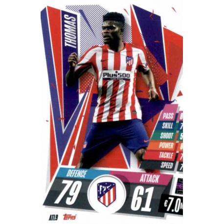 Thomas Atlético Madrid ATL9 Match Attax Champions International 2020-21