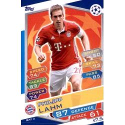 Phillip Lahm Bayern München BAY3 Match Attax Champions 2016-17